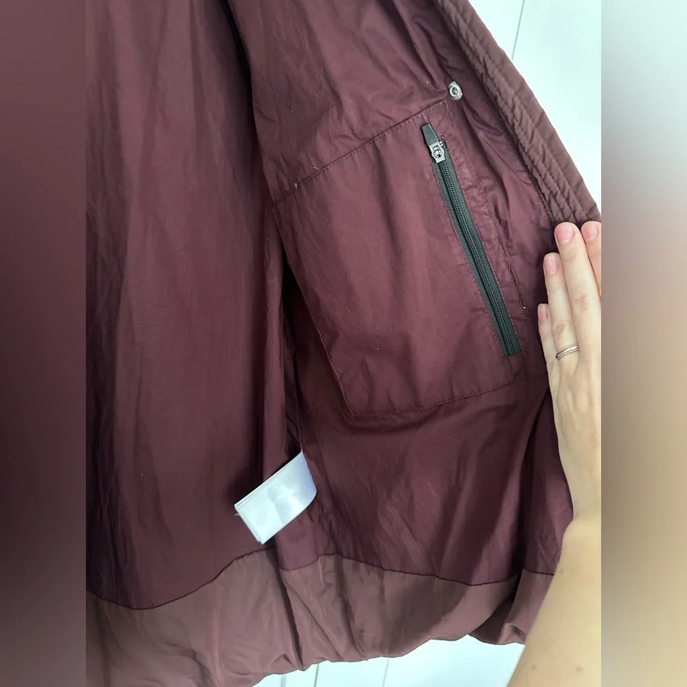 SOLD! SOLD! IENKI IENKI Puffer Jacket in Bordeaux Nylon Size M - Picture 8 of 16